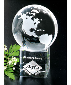 globe crystal gift